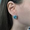 Серебряные серьги с натуральным топазом 10.17ct (2188308)