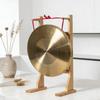 Suporte de Gong de Madeira para Gongs de até 40cm Sino de Vento Multifuncional de Madeira para Estúdios Mesa