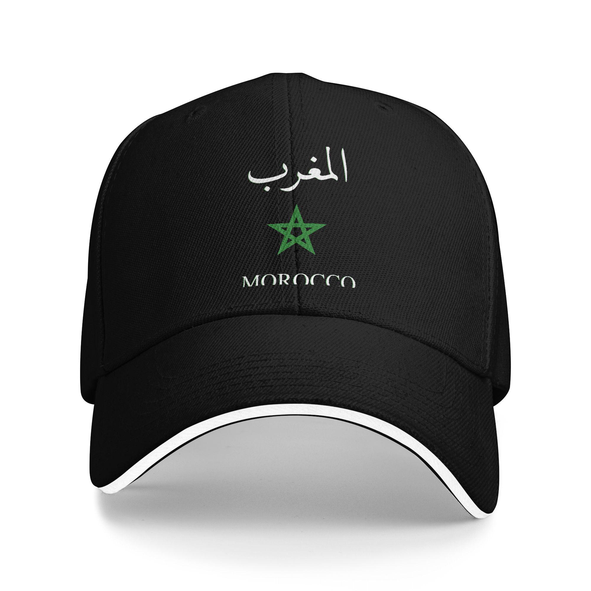 

Summer Morocco Flag Baseball Cap Hunting Camping Casual Custom Logo Sun Trucker Hat Men Women High Quality Baseball Caps One Size