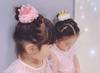 Aloala Tiara Crown Hair Ornament Hair Clip Hairpin for Girls (Silver, Gold, Pearl Ribbon, 2-Pack)