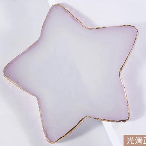18 Styles Resin Agate Stone Nail Color Palette Gel Polish Pallet Mixing Drawing Paint Plate Manicure Nails Art Display Shelf