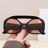 Vintage Oersized Square Punk Sunglasses for Women New Fashion Double Bridge Leopard Brown Sun Glasses Male Driving Eyewear UV400