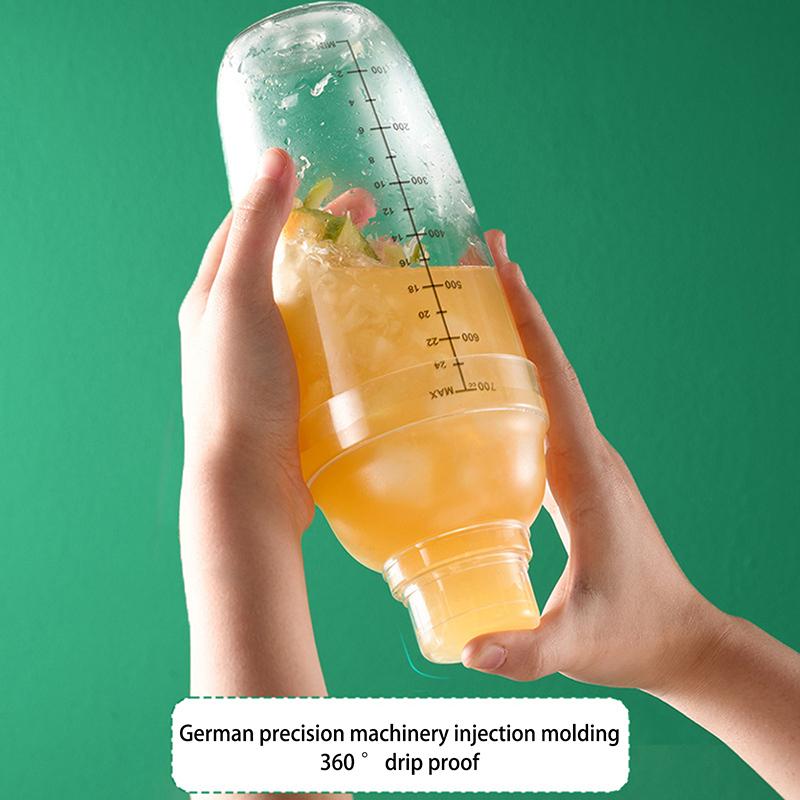 Pc Resin Cocktail Shaker Martini Hand Shaker Cup With Scales 350Ml/500Ml/700Ml/1000Ml Milk Tea Wine Drink Shaker Mixer Bar Tool