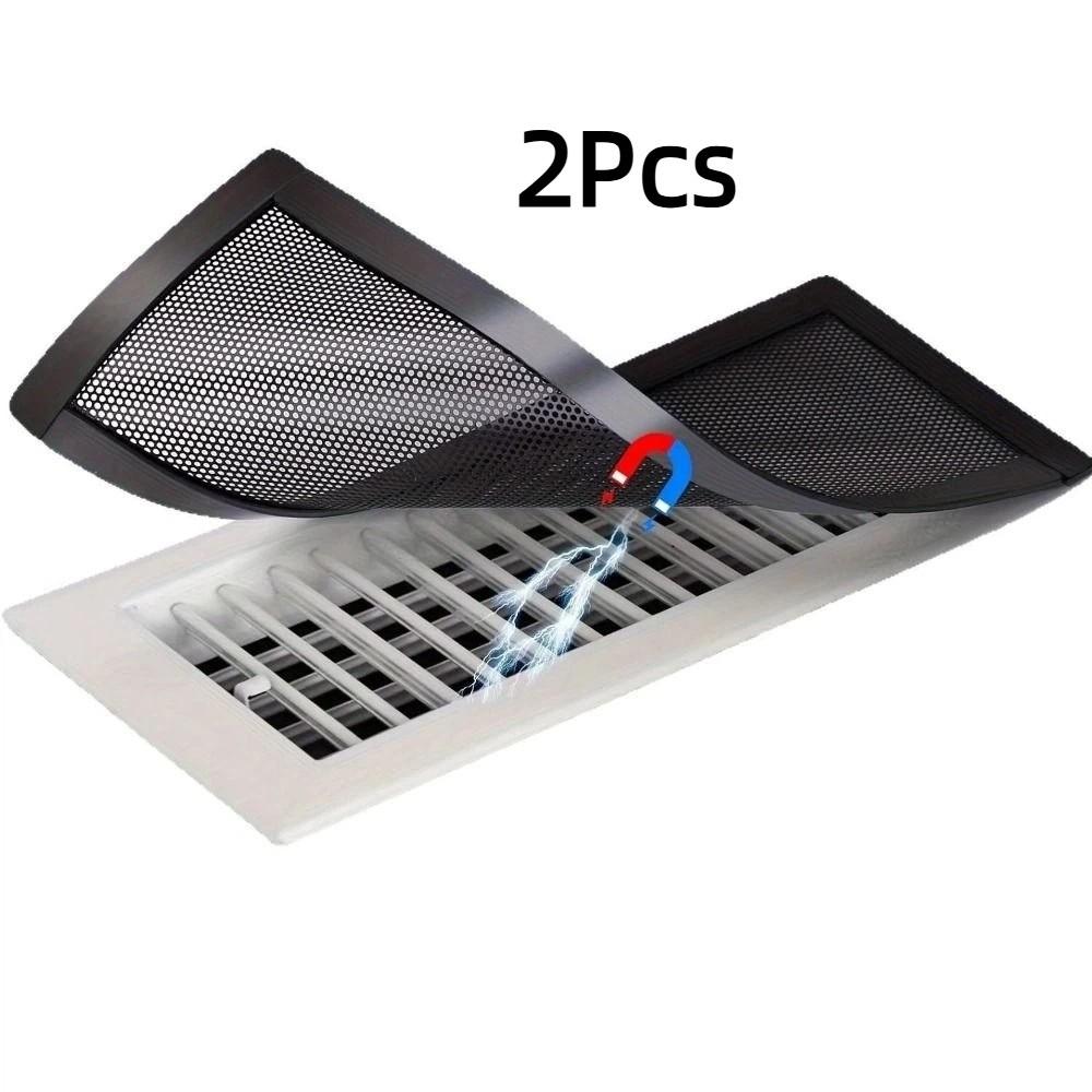 2Pcs Rectangle Shape Magnetic Air Vent Screen Cover Mesh Filter Air Vent Filter Ceiling Vent