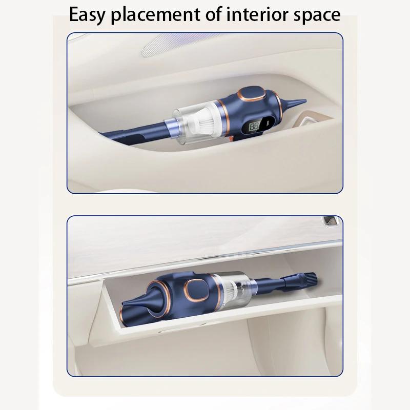 Small Household Charging High-power Car Handheld Suction Blowing Dual Use Large Suction Wireless Car Vacuum Cleaner
