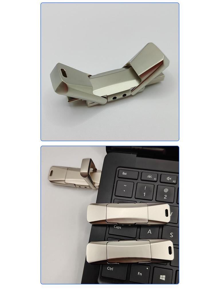 64GB Dual Interface USB 3.0 Type-C Metal High-Speed Supercar Flash Drive