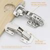 2-Pack Hidden Hinges for Cabinet Doors Frameless,90 Degree Concealed Cabinet Hinges, Surface Mount Hinges
