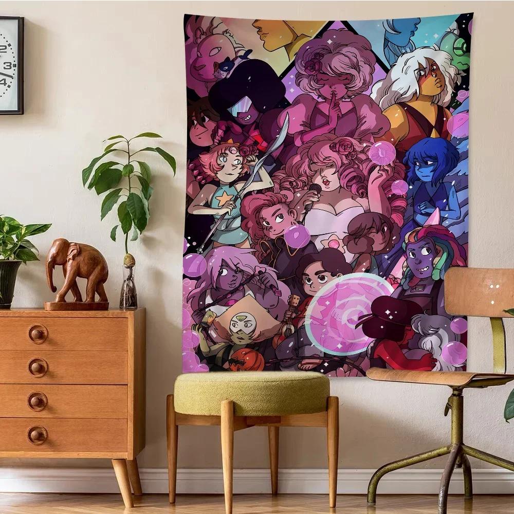 Cartoon Network S-Steven U-Universe Arazzo Stampa Artistica Arte Fantascienza Stanza Arredamento Casa Arte da Parete Decorazione