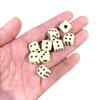100 Piece 10Mm Acrylic Square Point Dice Puzzle Gaming 6 Sided Dice Diy Game Accessory Decider Birthday Parties Blackwhite Cube