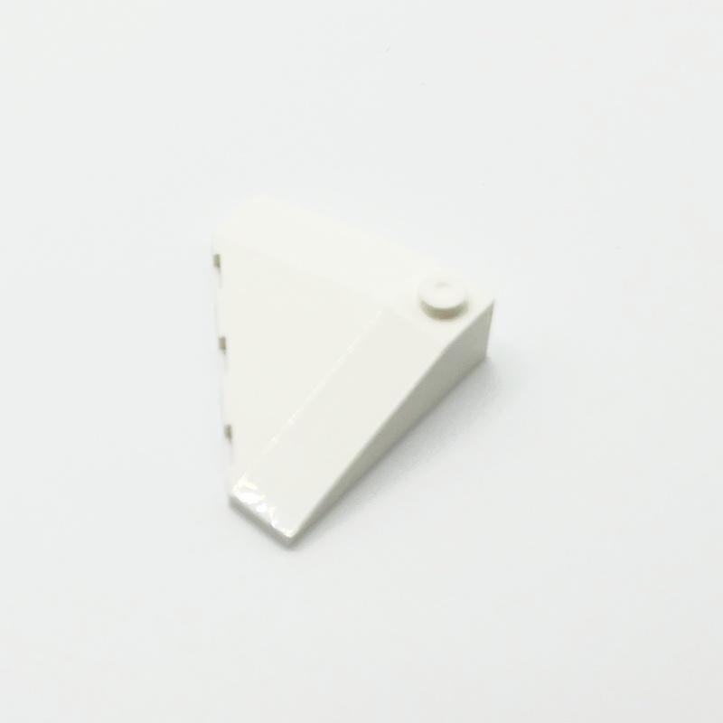 

Buildings Blocks 43708 Wedge 4 x 4 Slope 18 Corner Bricks Collections Bulk Modular GBC Toys For Technical MOC 1Pcs белый
