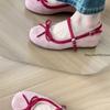 Fashion 2025 New Ballet Flats Women Shoes Mary Jane Shoes Round Toe Women's Shoe Bow Silk Satin Flats Women Shoes Valentine