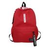 Velkokapacitní jednobarevný nepromokavý nylonový ležérní batoh školní taška