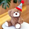 Adorable Bear Teddy Plush Toy Birthday Cap Bear Kids Gift Stuffed Animal Doll