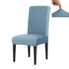 Set of 4 Elastic Chair Cover Dining Room Slipcovers Stretch Solid Removable Seat Protector Furniture Protector Office Home Decor