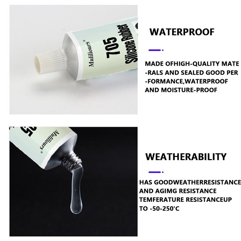 705 Soft Adhesive Silicone Rubber High Temperature Resistant Waterproof Sealing Insulation Gel Electronic Components Adhesive
