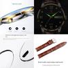 Top Brand Waterproof Luminous Men's Watch Ultra Thin Quartz Fashionable Temperament Large Dial Double Calendar Watch