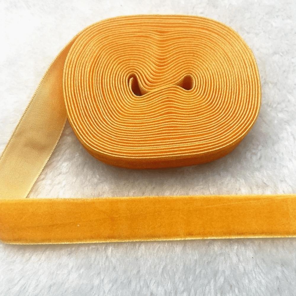 Package Decor 5 Yard Velvet Ribbon Solid Color DIY Craft Flocking Webbing 20mm Width Bow Making Ribbon Wreath Decorations