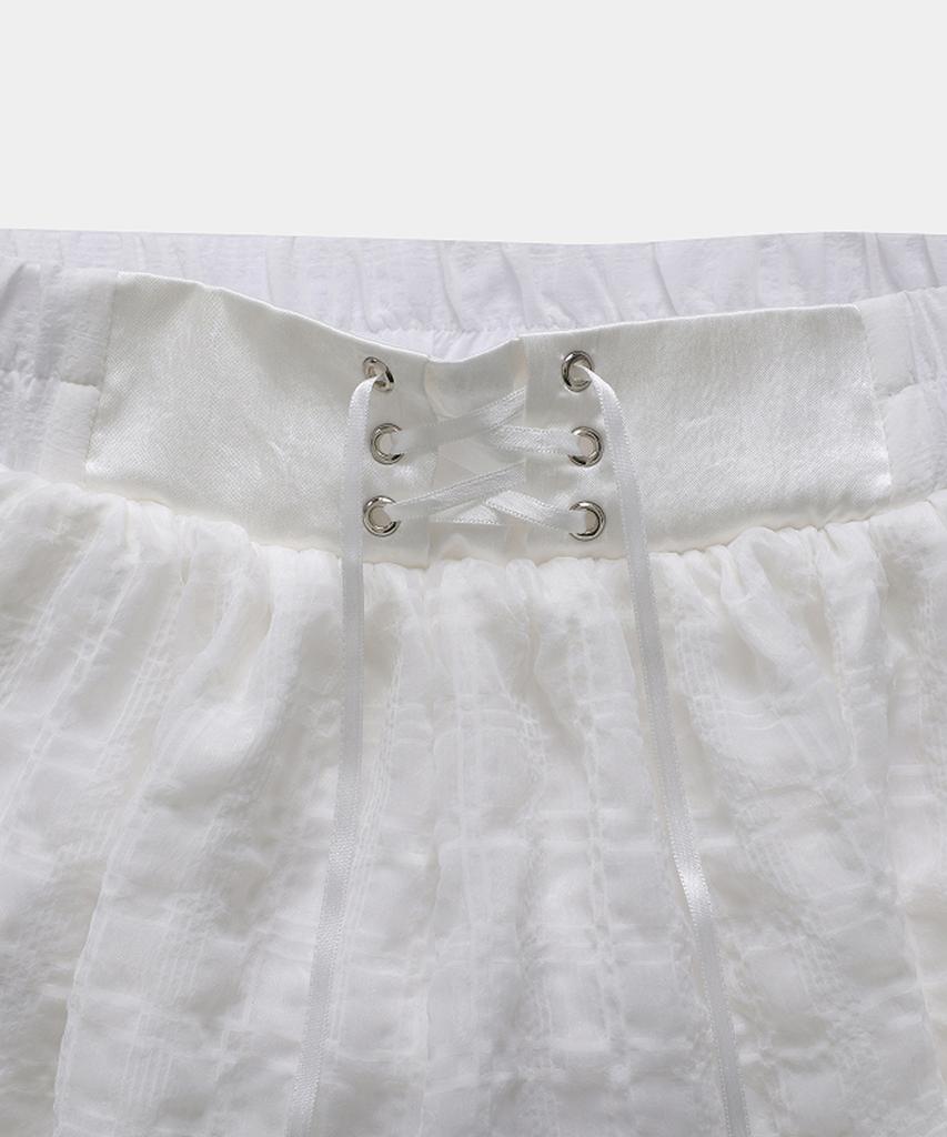 Lupeon Frill Cancan Skirt / Frill Cancan Skirt [White]