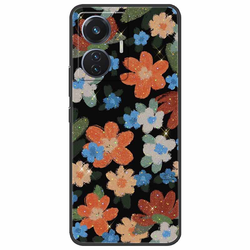 Christmas Case For Vivo T1 44W Soft Silicone Back Cover for Vivo T1 4G Snapdragon 680 Phone Case Cartoon V2153 VivoT1 4G Funda