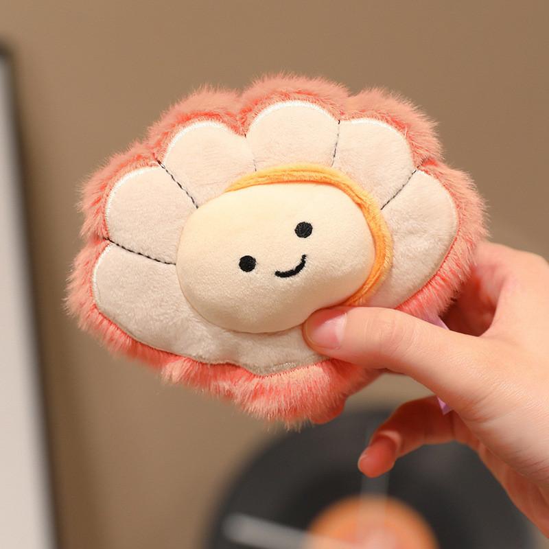 Cartoon Marine Life Plush Magnet Set With Pp Cotton For Refrigerator Decor