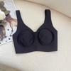 Cooling Non-Stuffy Bralette Ultra-Thin Rabbit Ear Cup Minimizer Wirefree Wide Strap Sports Style