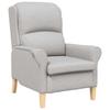 Cloud Grey Fabric Armchair