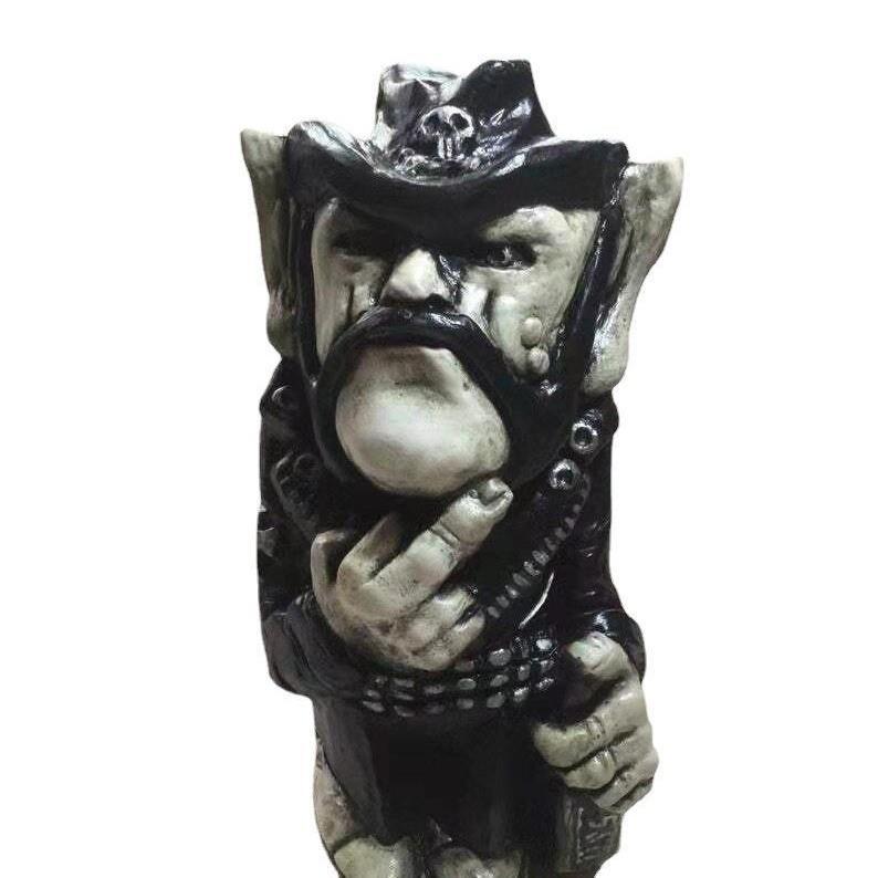 Middle Finger Posture Cowboy Musician Resin Craftsmanship Horticultural Ornament For Party Gift And Home Display