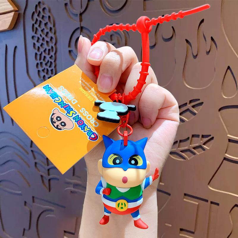 

Crayon Shin-Chan Couple Cute Creative Fun Keychain Bag Charm Car Key Ring Purse Decoration Small Gift For Lovers Women Teens