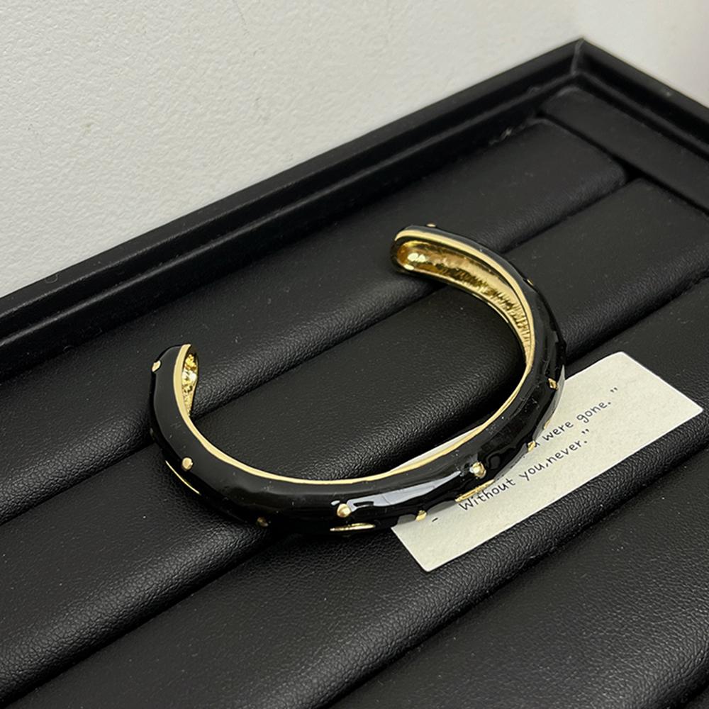 Classic Retro Opening Bangle French Style Women's Hand Bracelet Simple Woman Cuff Bracelet  Jewelry