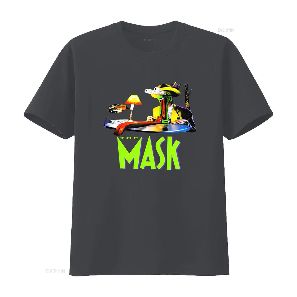 NUOVA RARA THE MASK FILM JIM CARREY 1994 VINTAGE Maglietta vintage Lavata streetwear Top elasticizzato Per l'uso quotidiano Leggermente