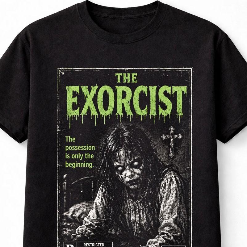 The Exorcist Possession Demon Vintage Horror VHS Unisex TShirt