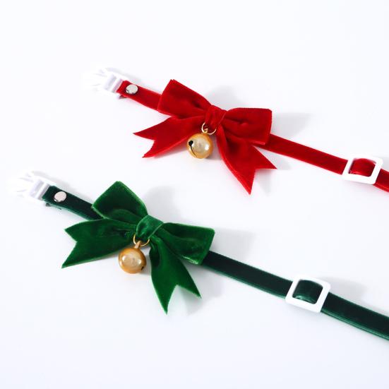 Cat Collar Adjustable Quick Release Super Soft Friendly To Skin Easy-wearing Dress Up Velvet