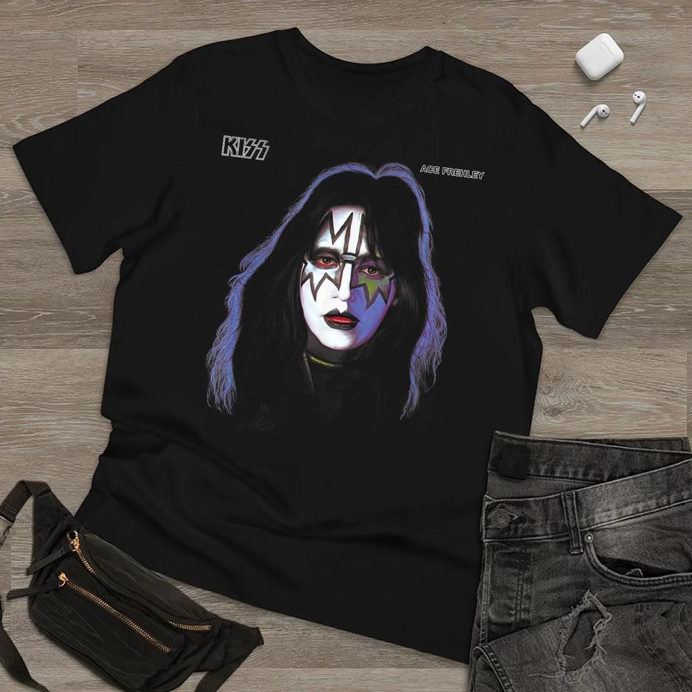 1978 Ace Frehley Gift For Fans Cotton Black Tribute T Shirt Size S-5XL Unisex T-Shirt S