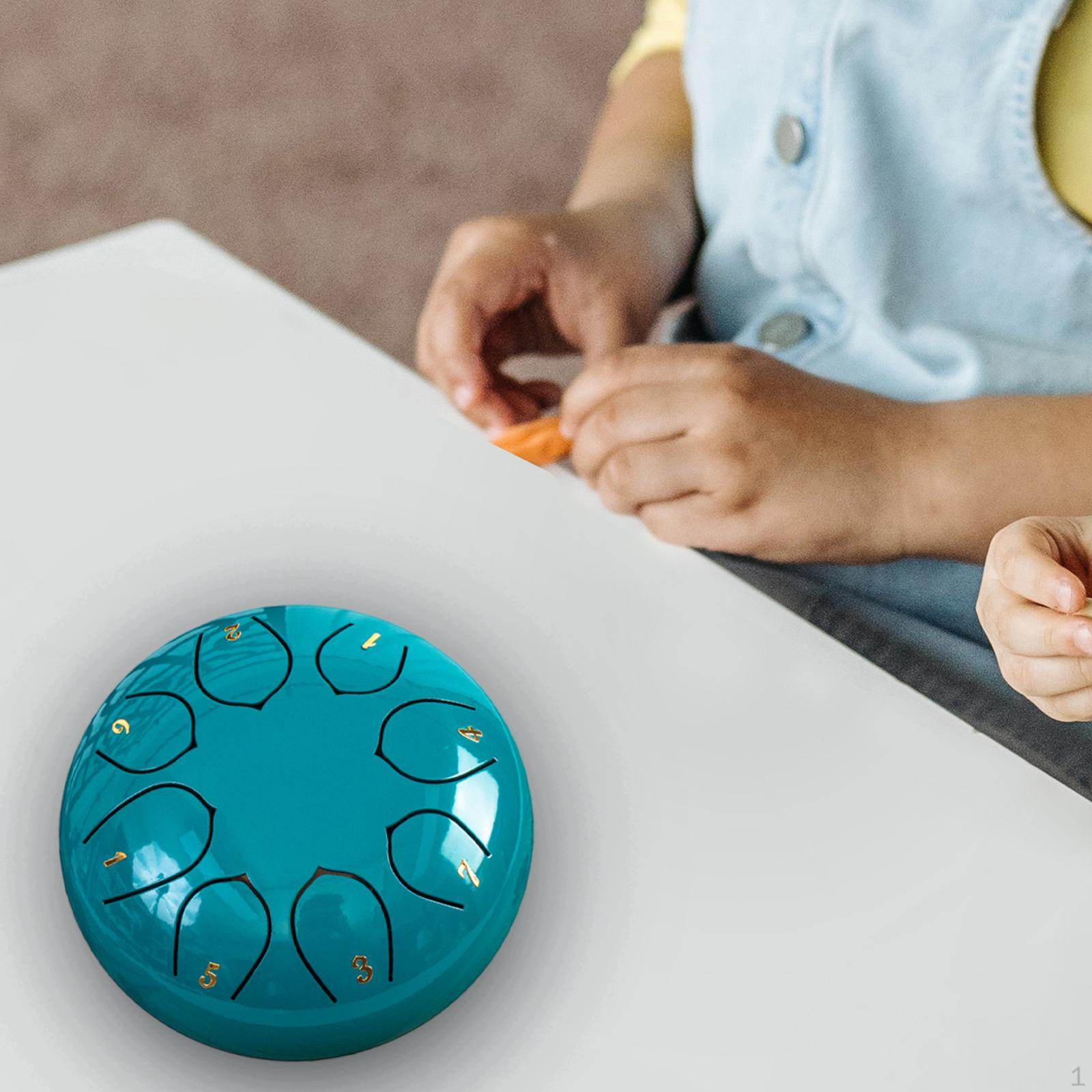 

6-дюймовый стальной барабан, портативный ударный инструмент, музыкальный подарок на год медитации синий