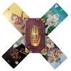 Das Mystery Tarot 78-Karten-Deck für mystische Divination Familienfeier Geschenk Englische Version Orakel 10,3x6cm Brettspiel