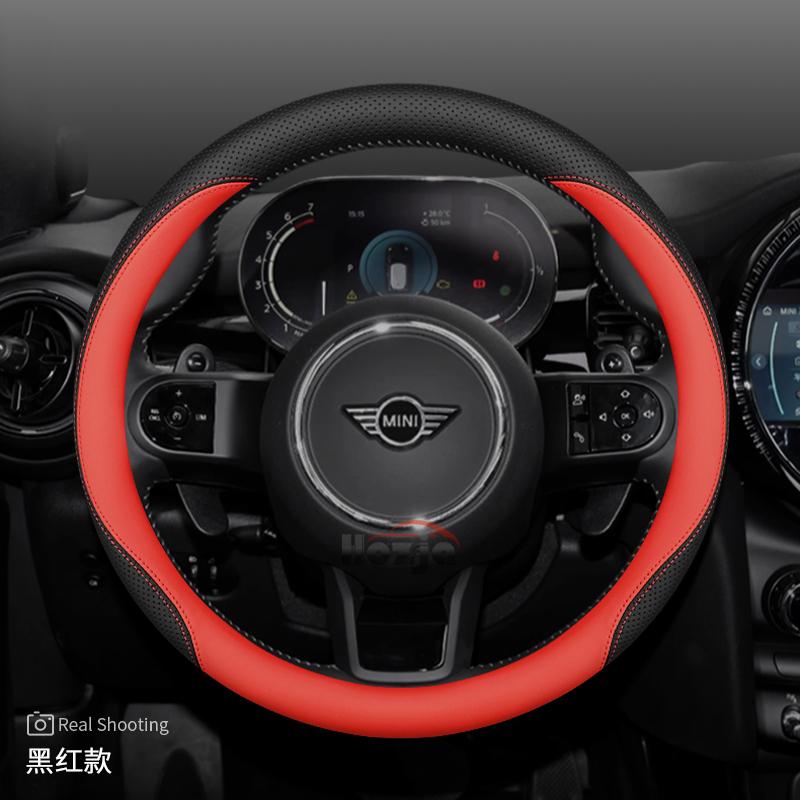 Leather Car Steering Wheel Cover for BMW Mini GT 164 R50 R56 R53 R55 F60 F54 R60 Countryman Cooper U25 Accessories