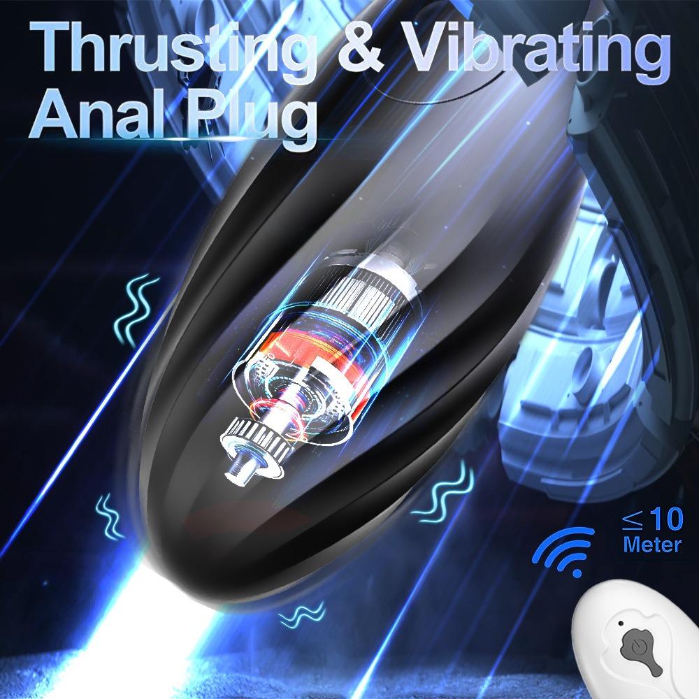 360 Remote Control Rotating Plug Anal Vibrator Dildo Silicone Prostate Massage Anal Butt Plug Dilator Sex Toys For Women Men