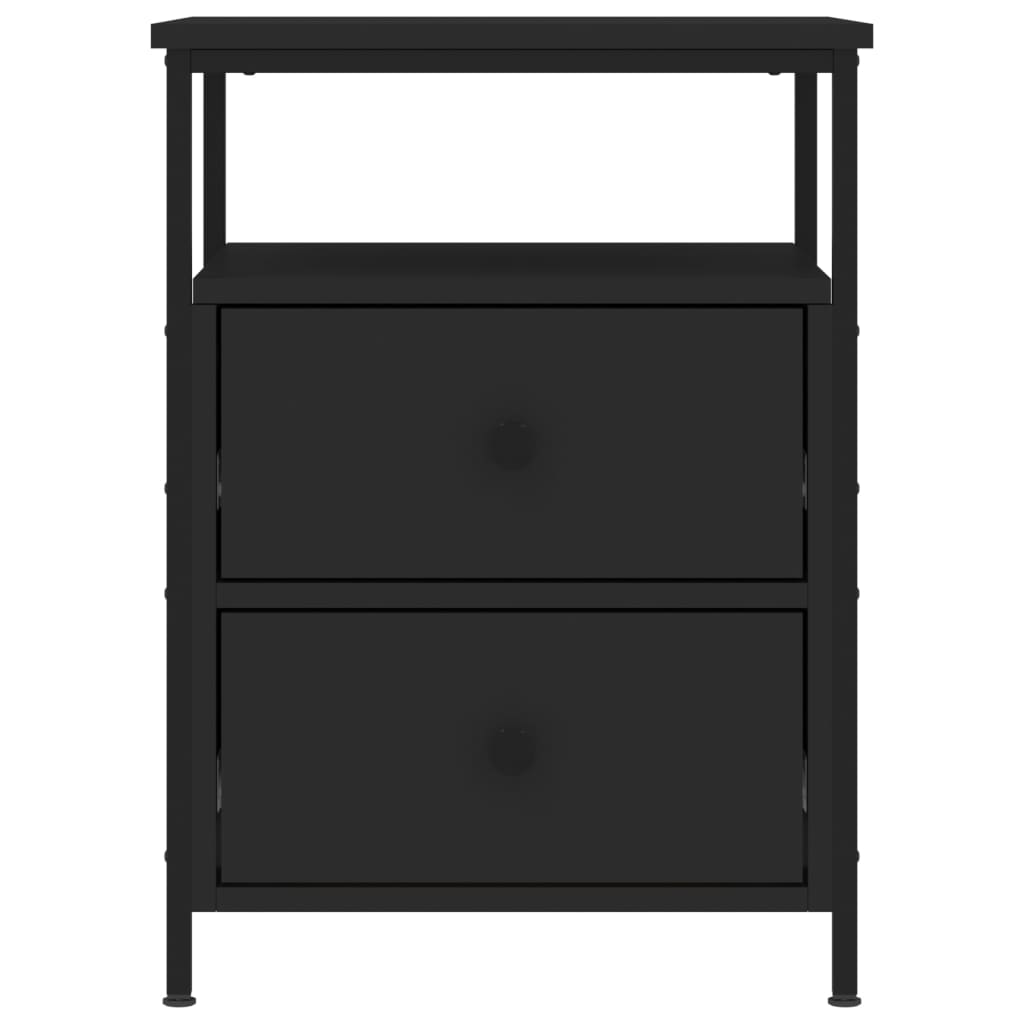 Nightstands 2 pcs. Black 44 x 45 x 60 cm Engineered Wood