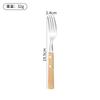 Wooden Handle Stainless Steel Tableware, Knife, Fork and Spoon Four-piece Set, Household Western Food Clip Handle, Steak Knife, Fork and Spoon