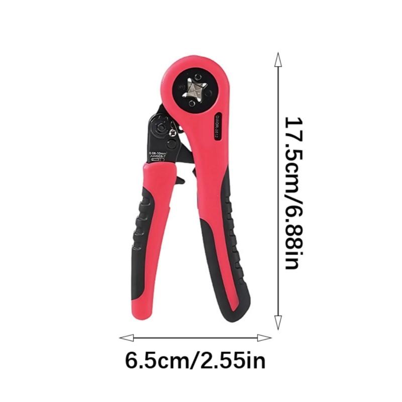 Professional Crimping Pliers Adjustable Ratchet Crimping Pliers Adjustable Ergonomic Ratchet Wire Shrinkage Hand Tool