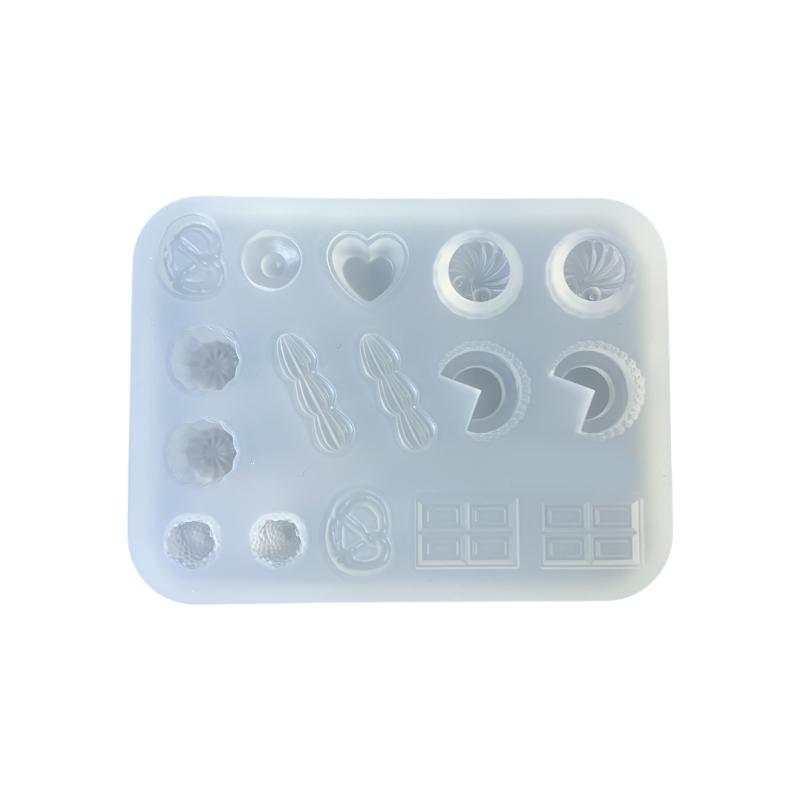 Convenient Dessert Themed Ornament Making Moulds Reusable Keychain Accessory Mold for Handmade Pendant Crafts S