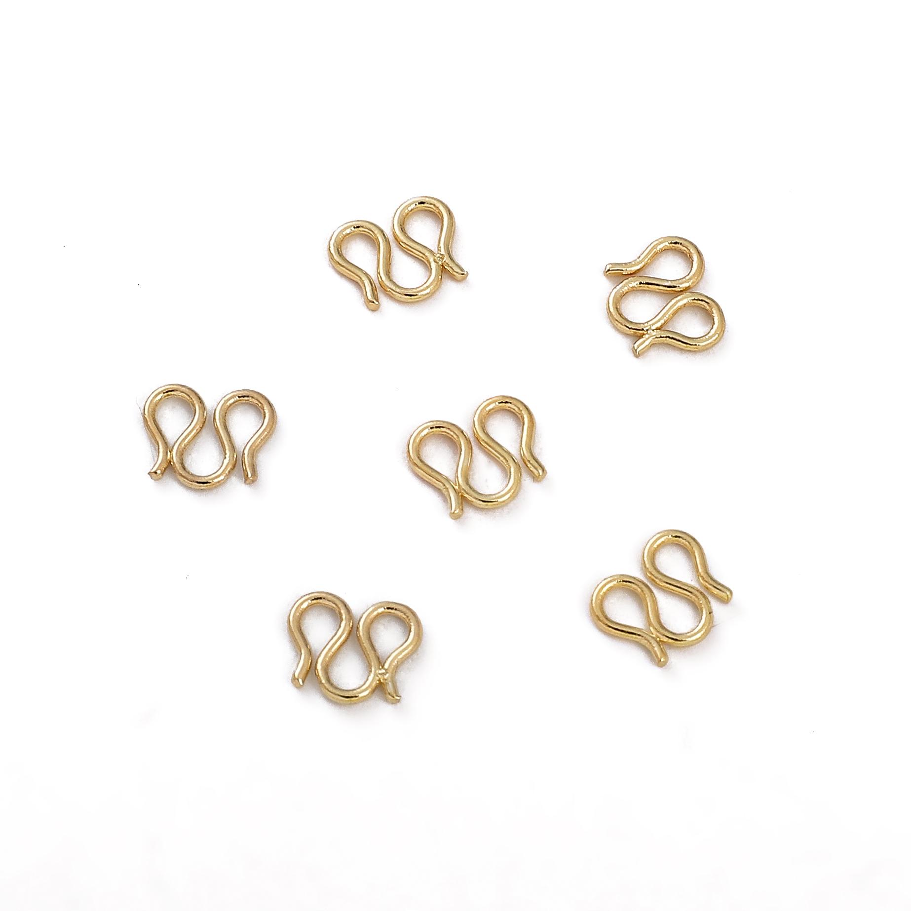 

Медная пряжка WS для изготовления ювелирных изделий своими руками, аксессуары для рукоделия 0.8x7x6.8mm 10pcs