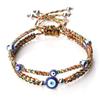 Bohemian Devil's Eye Nylon Rope Adjustable Bracelet Set