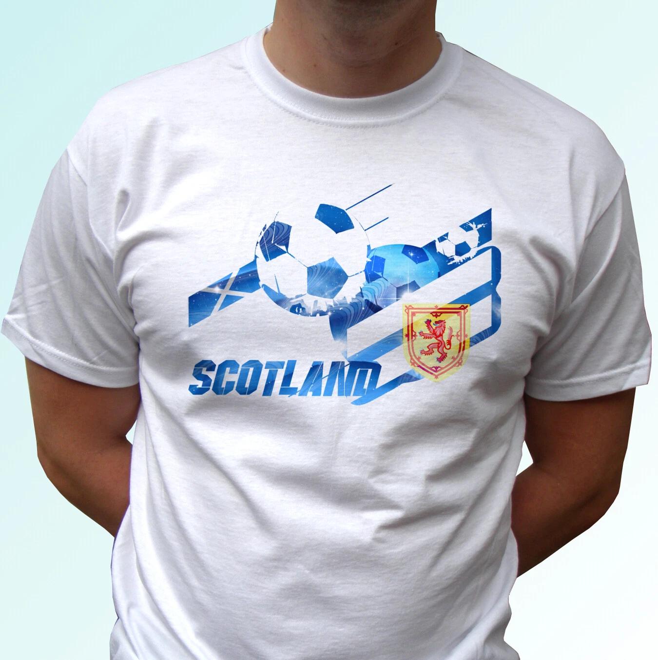 

Scotland 2024 kids boys T-Shirt football flag tee art gift top s s kids sizes 140