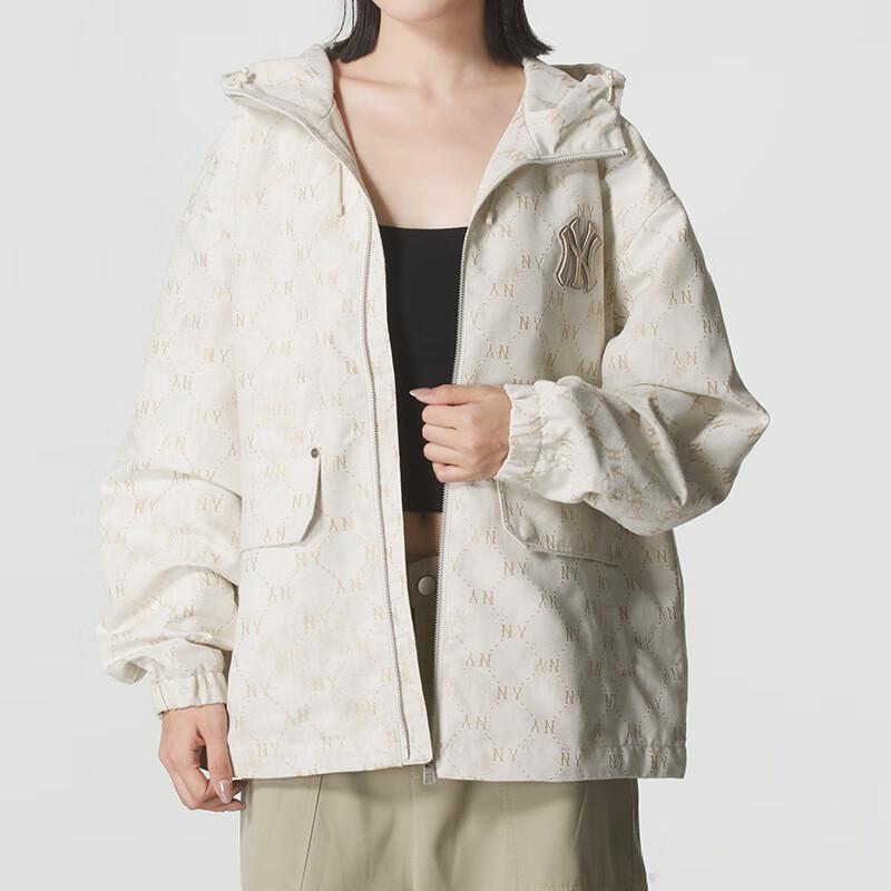 MLB Windbreaker Full Print Zip-Up Hooded Woven Long Sleeve Jacket Unisex Jacket 3AWJM0554-50CRD