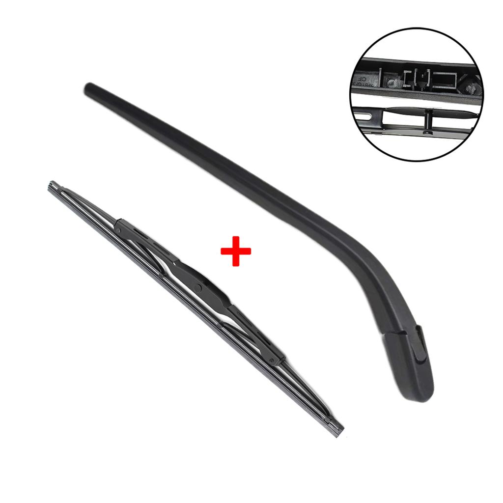 Rear Wiper Blade & Arm Set Kit For Chevrolet Crptivr 2007-2011 Windshield Windscreen Rear Window