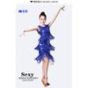 Vestido de Baile con Flecos de Lentejuelas Traje de Actuación en Escenario Latino Eventos de Fiesta