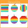 20cm Big Pop It Fidget Toy Colorful Squishy Stress Reliever For Kids And Adults