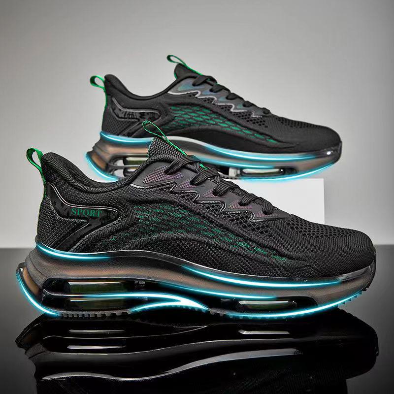 Men's 2025 Air Cushion Running Shoes: Spring & Autumn Casual Sport Shoes with Shock Absorption