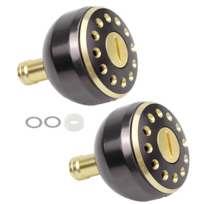 APAGAI of Aluminum Round Knobs for Spinning Bluefish Power Handle Replacement for Shimano Daiwa 4000 Set of [Set 2] Reels, Fishing, Knobs, A, S, 38mm,